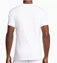 Essential Cotton Crew Neck T-Shirt - 2 Pack WHT L