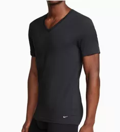 Essential Cotton Stretch V-Neck T-Shirt - 2 Pack