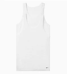Essential Cotton Stretch Tank - 2 Pack WHT S