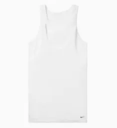 Essential Cotton Stretch Tank - 2 Pack WHT S