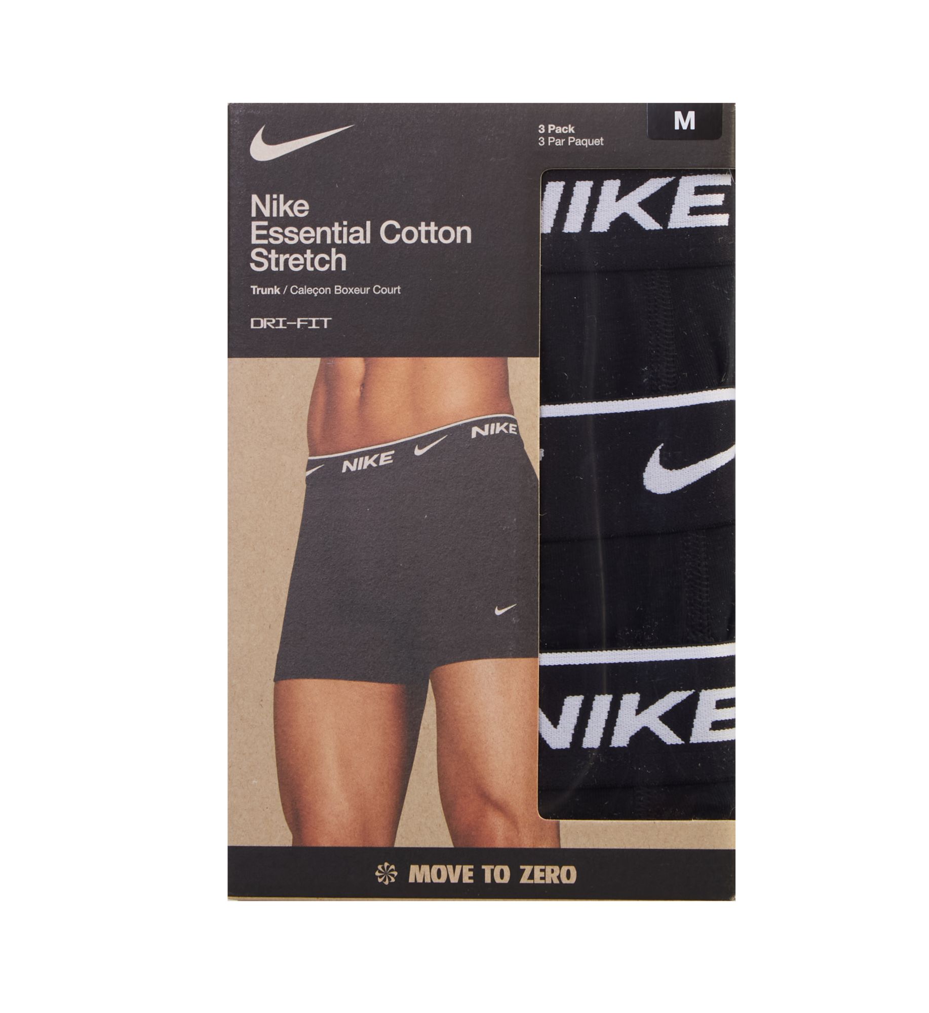 Nike Essential Cotton Stretch Trunk - 3 Pack KE1281 - Image 3