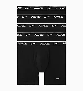 Essential Cotton Stretch Boxer Brief - 5 Pack Black XL