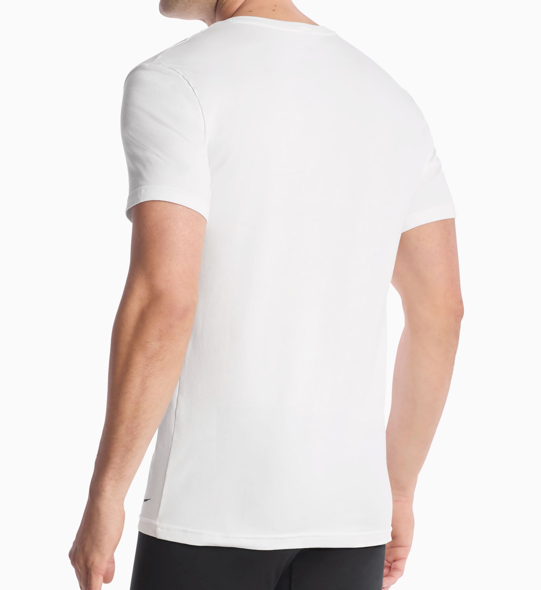 Nike Essential Cotton Stretch V Neck - 2 Pack KE1303 - Image 2