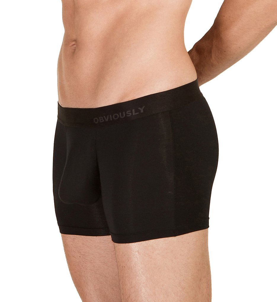 Obviously A00-1A PrimeMan AnatoMAX 3 Inch Boxer Briefs (Black)