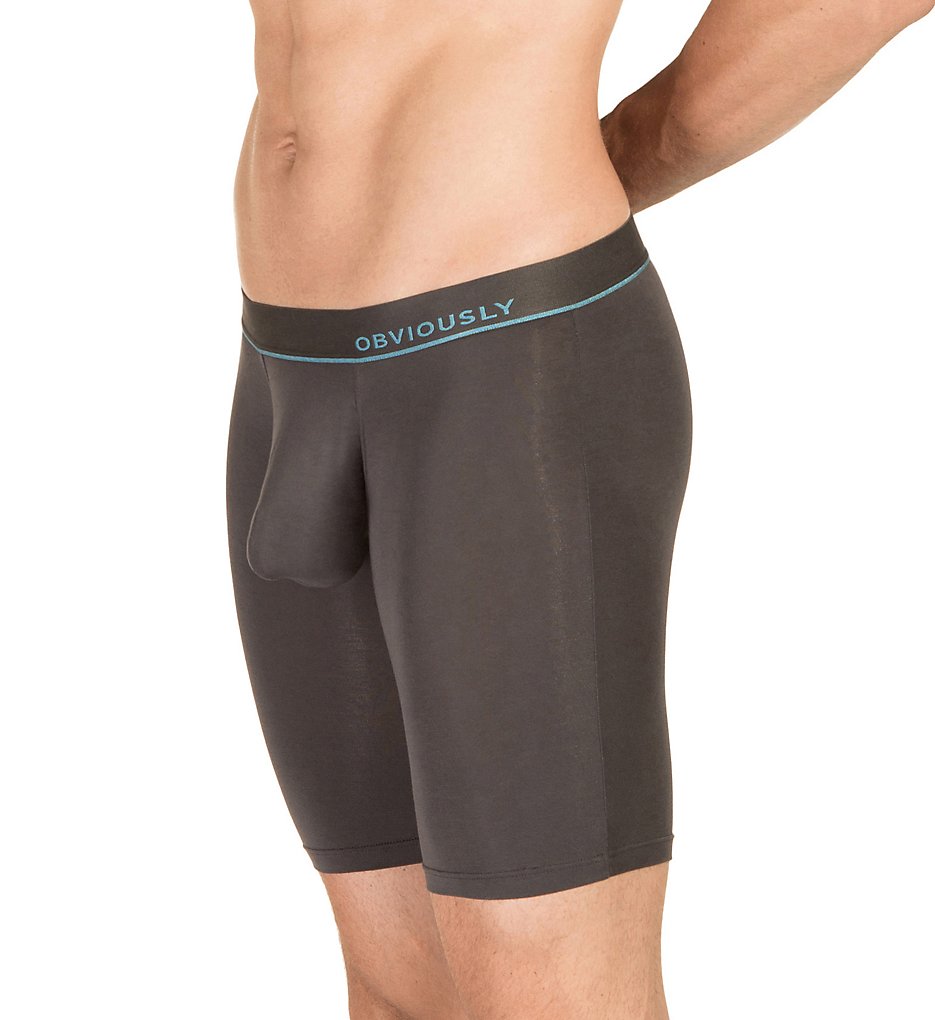 Obviously A01-1B PrimeMan AnatoMAX 9 Inch Boxer Briefs (Titanium)