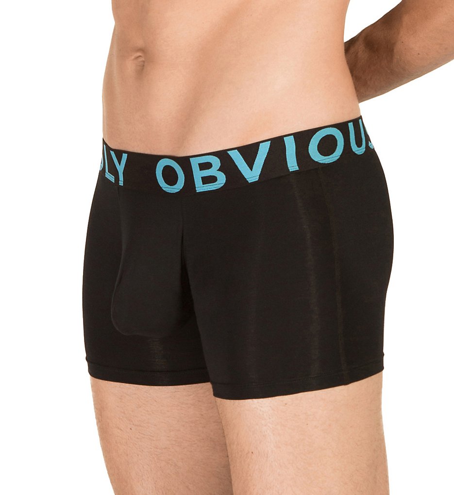 Obviously B00-1A EveryMan AnatoMAX 3 Inch Boxer Briefs (Black)