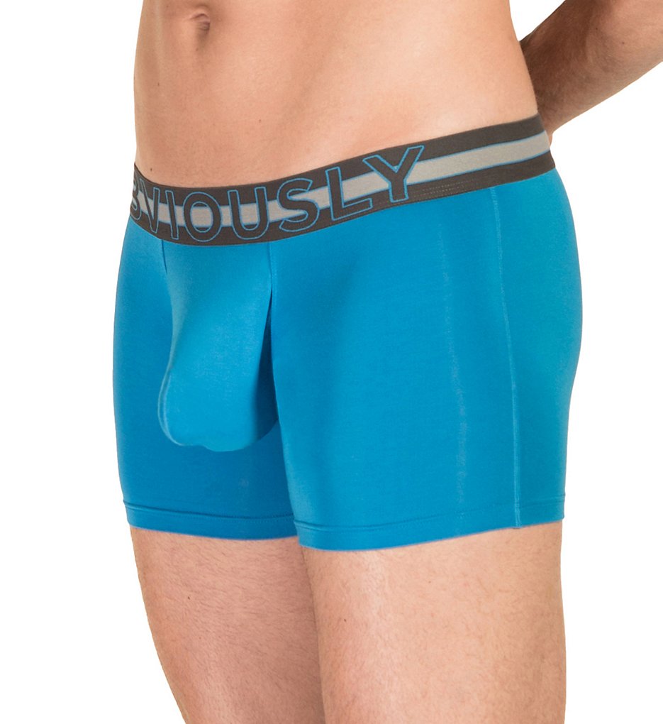 Obviously B00-1F EveryMan AnatoMAX 3 Inch Boxer Briefs (Bondi Blue)