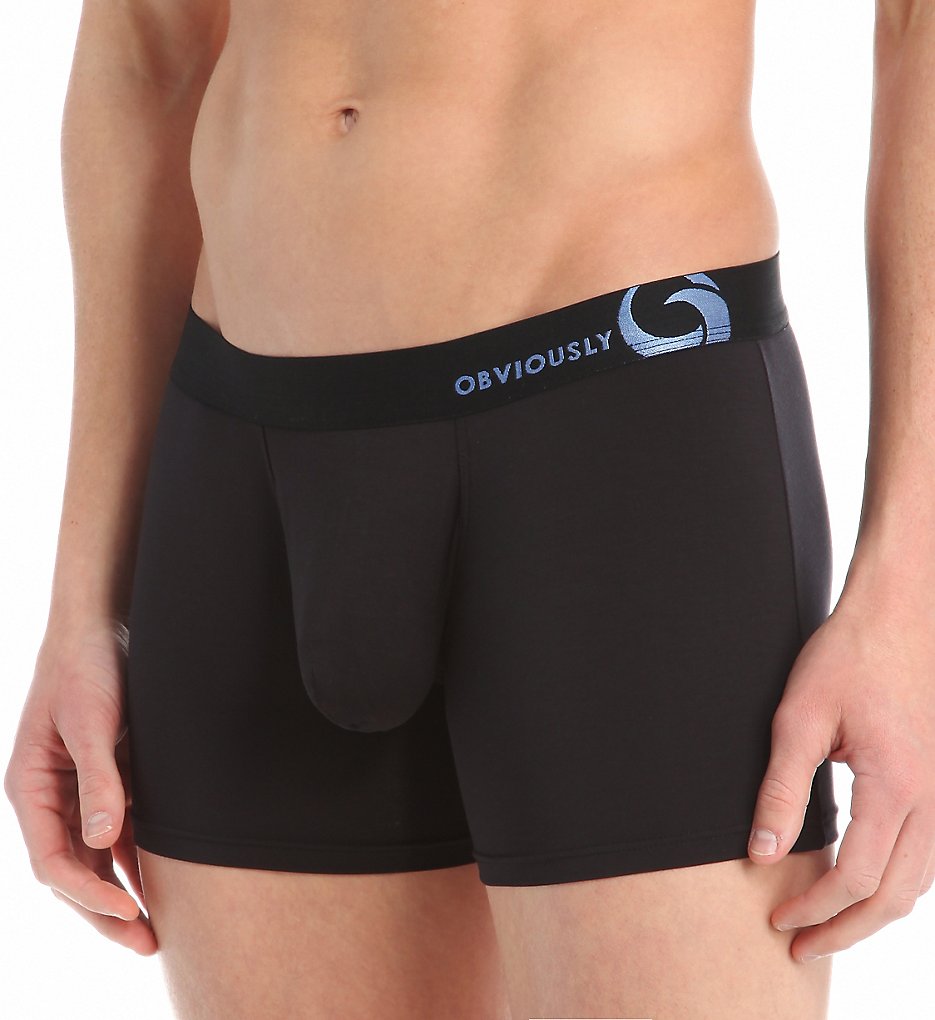 Obviously Y23102 Essence AnatoFREE Boxer Briefs (Black)