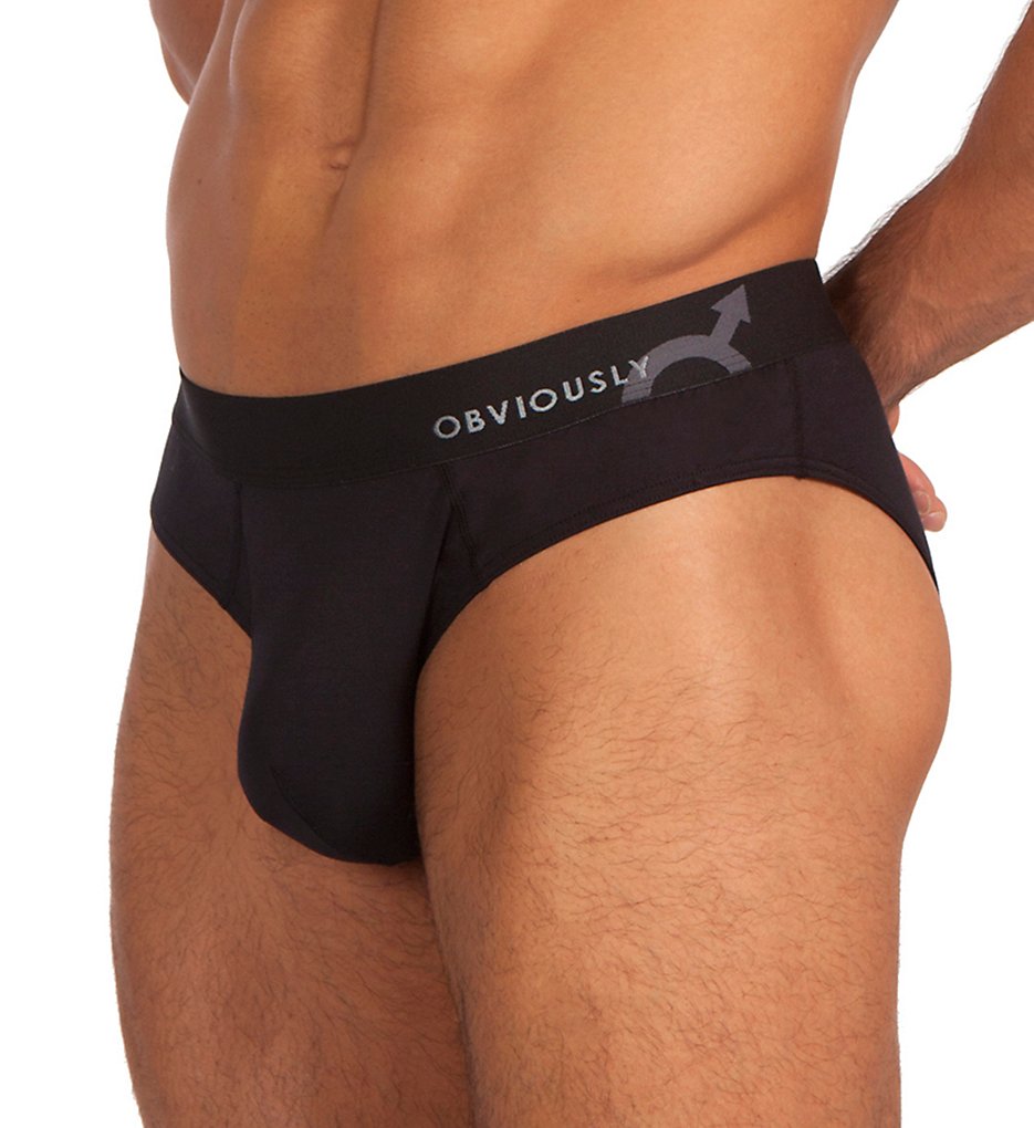 Obviously Y36405 AnatoMAX Low Rise Briefs (Black)