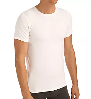 Essence Crew Neck Short Sleeve Undershirt White M