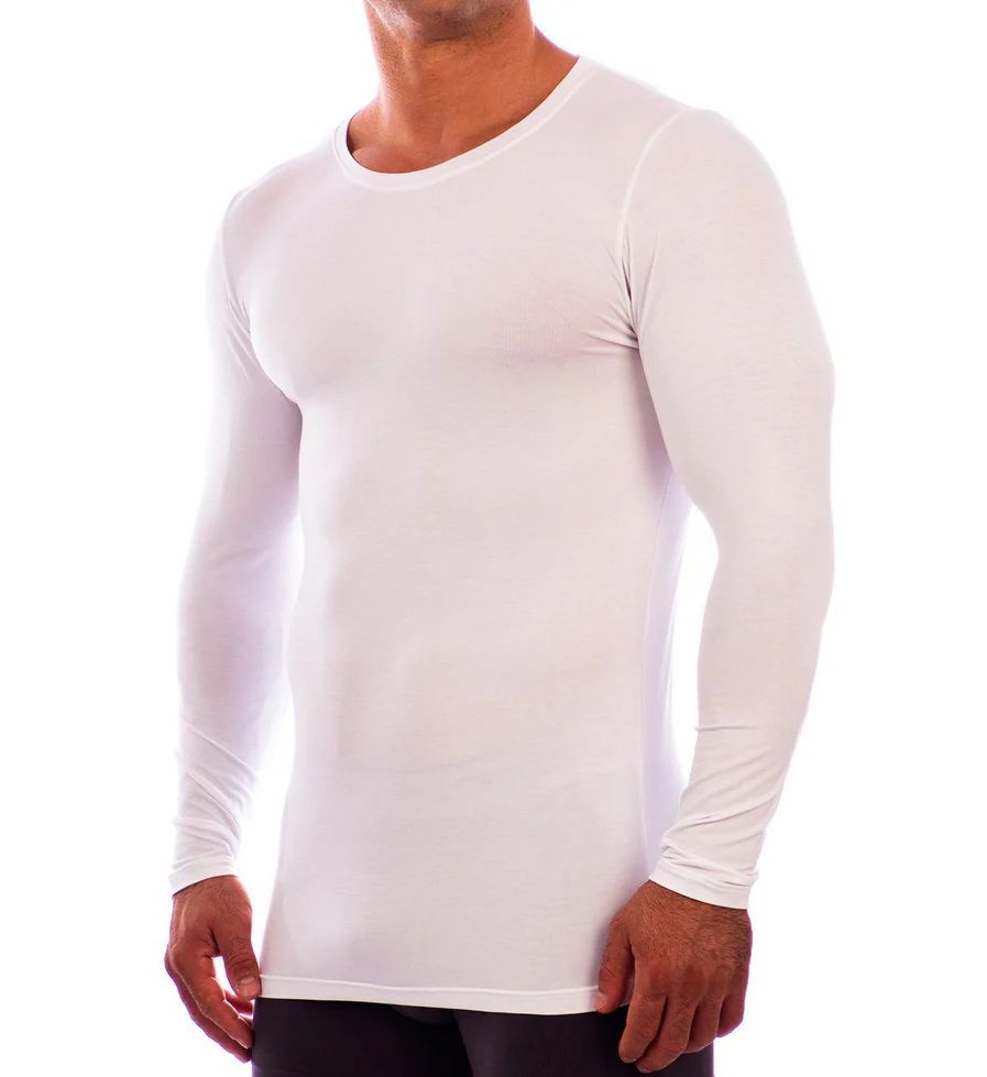 Crew Neck Long Sleeve Undershirt-gs