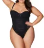 Oh La La Cheri Plus Lexi High Leg Lace Bodysuit 0979X - Image 1