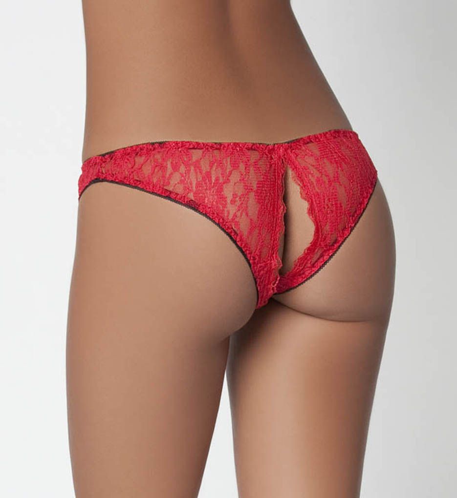 Open Back Crotchless Panty-bs