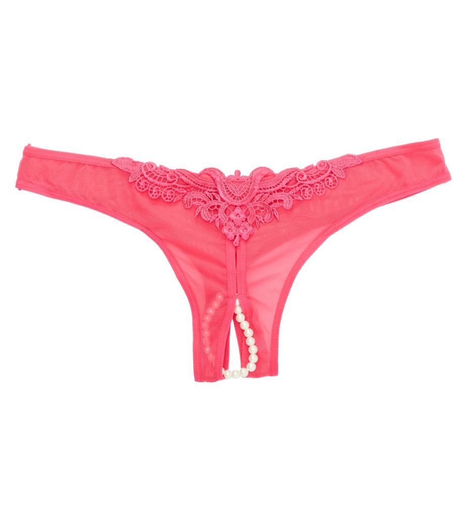 Plus Paradise Crotchless Pearl Thong-fs