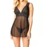 Oh La La Cheri Nora Mesh and Lace Empire Babydoll with Thong 7510789 - Image 1