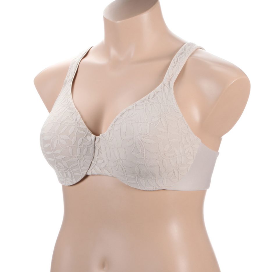 Olga's Christina Nude Scallop Edge Lace Plunge Underwire Minimizer