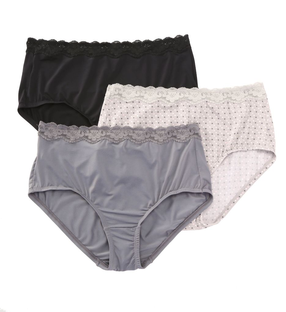 Olga 23367J Without A Stitch Lace Brief Panty 3 Pack eBay