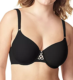 To A Tee Underwire Contour Bra Black 36C