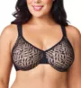 Olga Lace Sheer Leaves Underwire Minimizer Bra 35519 - Image 4