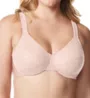 Olga Lace Sheer Leaves Underwire Minimizer Bra 35519