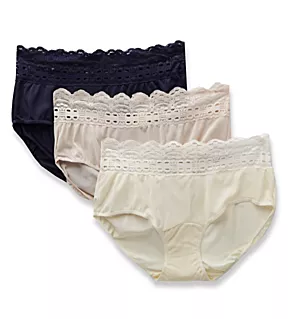 Secret Hug Scoop Hipster Panty - 3 Pack EveningBlueBtrsctchIvy 5