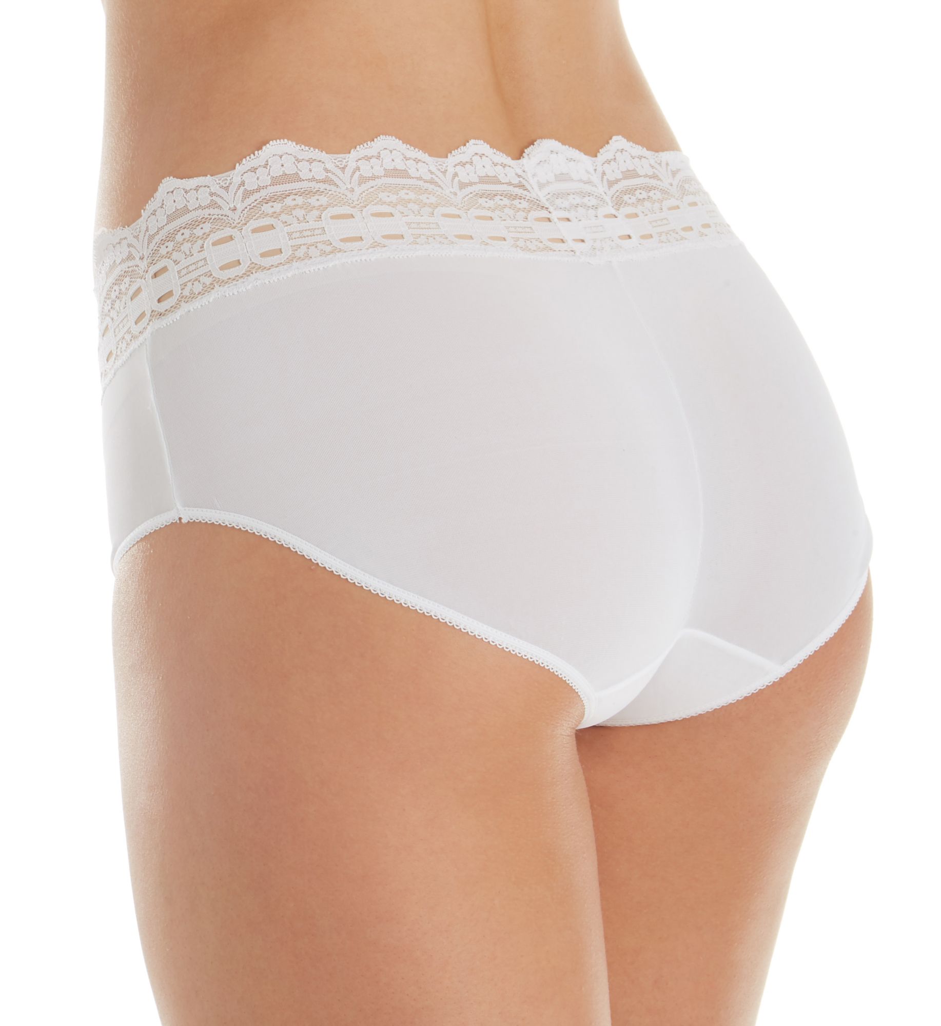 Olga Secret Hug Scoop Hipster Panty - 3 Pack FrenchToastBlushWhite 7  - Image 2