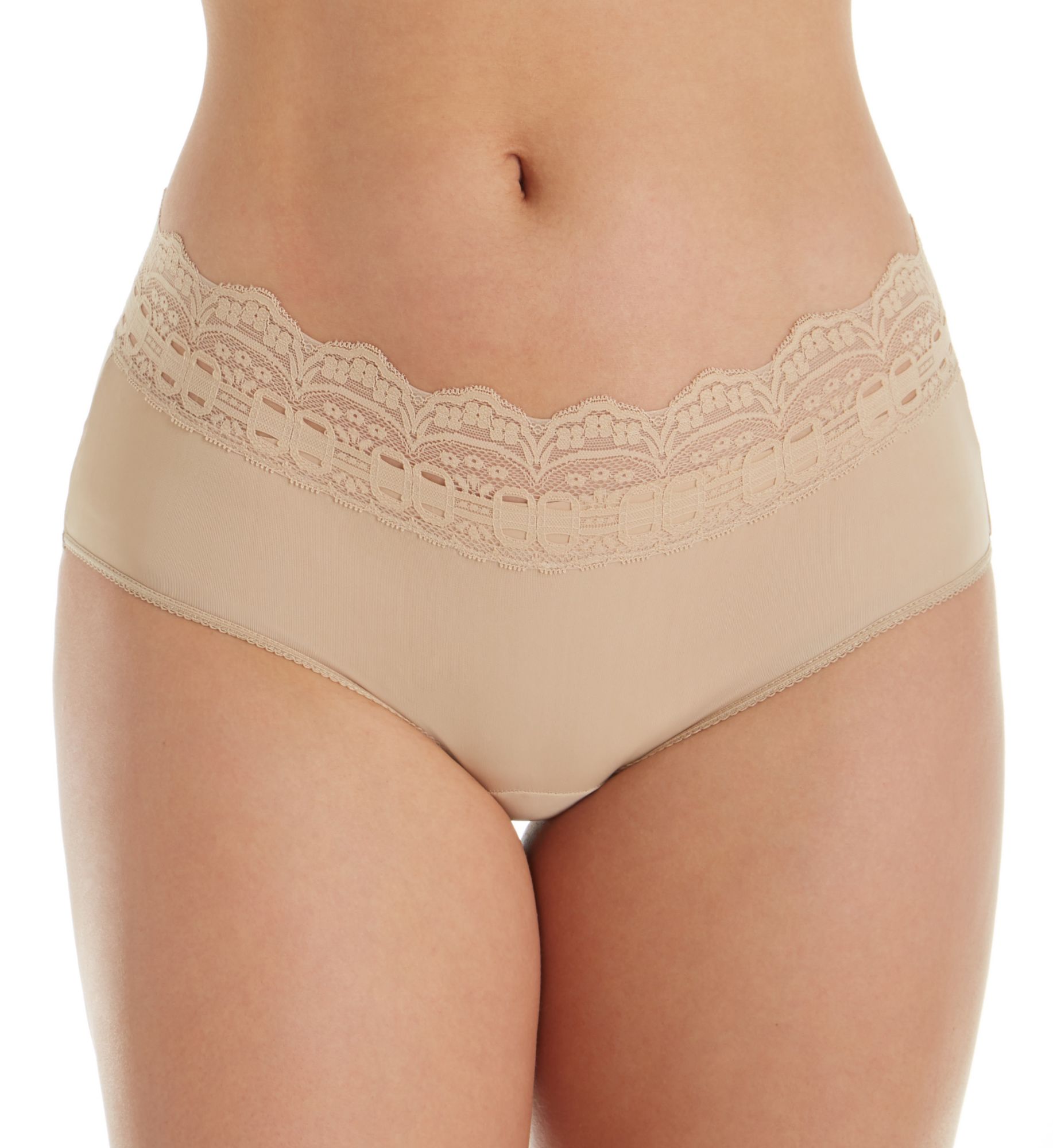 Olga Secret Hug Scoop Hipster Panty - 3 Pack FrchToastBlkBttrscotch 10  - Image 1