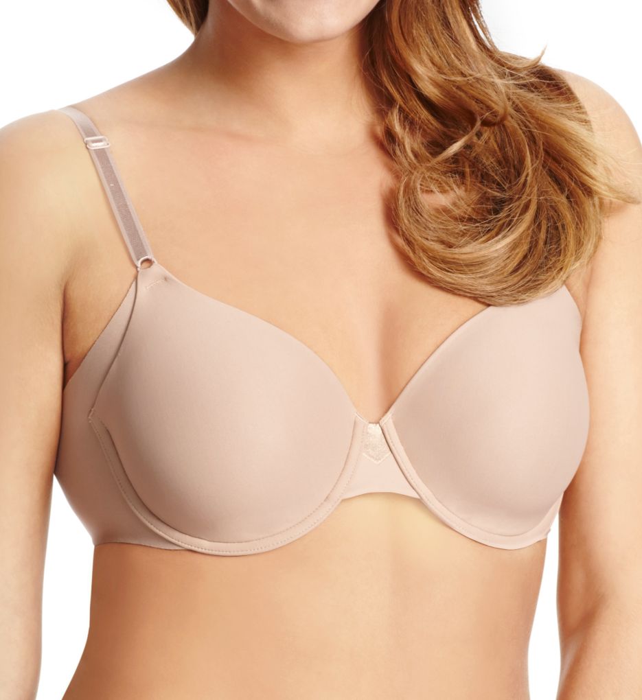 Olga Women's No Side Effects Underwire Contour Bra, White, 44C at