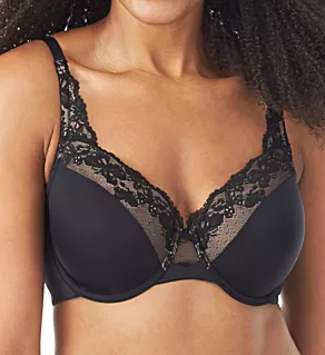 Cloud 9 Lace Underwire Contour Bra Rich Black 36C