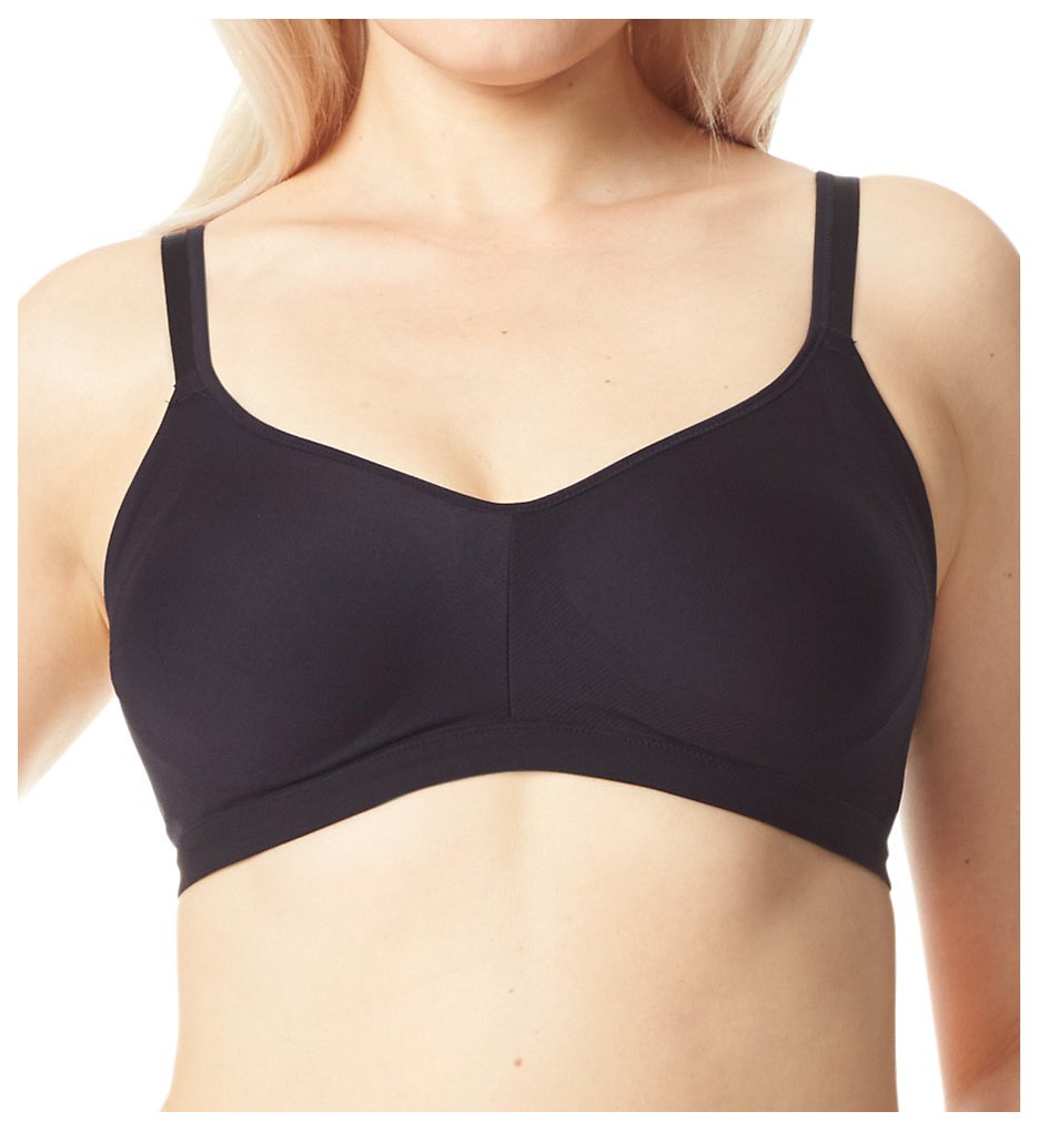 Olga GM3911A Easy Does It Wirefree Contour Bra (Black)