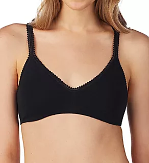 Cabana Cotton Bralette Bra Black S