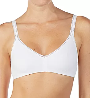 Cabana Cotton Bralette Bra White S