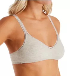 Cabana Cotton Bralette Bra Heather Grey S