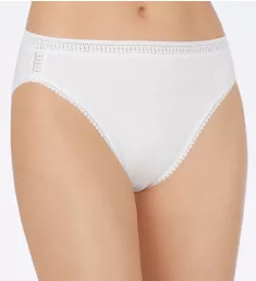 Cabana Cotton Hi-Cut Panty White S