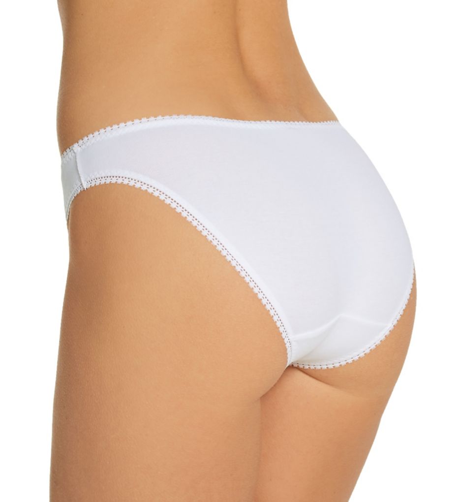 Cabana Cotton Seamless Thong Underwear 3 Pack - Black White