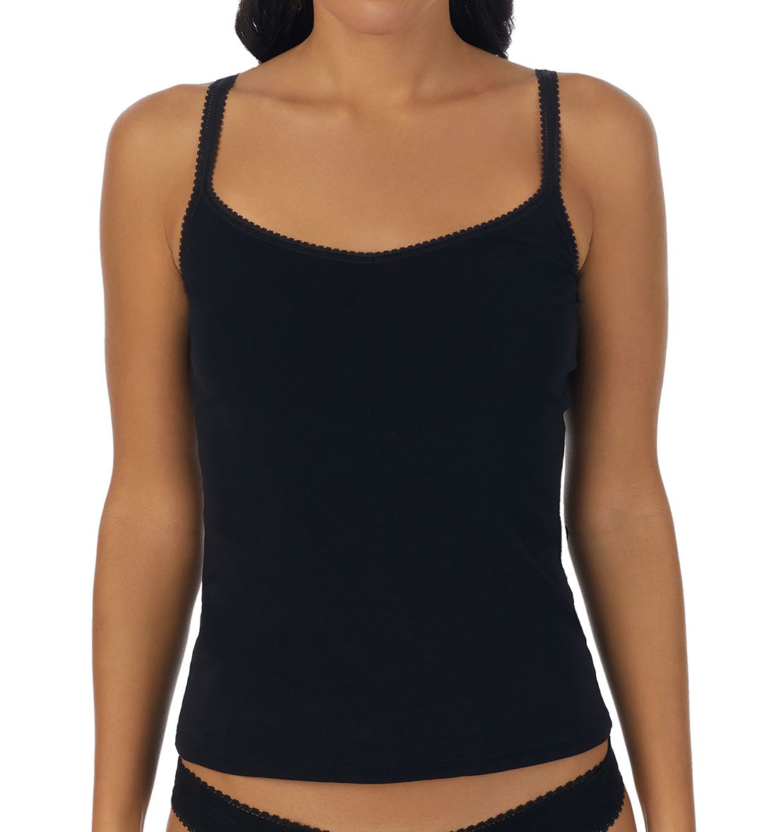 OnGossamer Cabana Cotton Reversible Camisole Black L  - Image 1