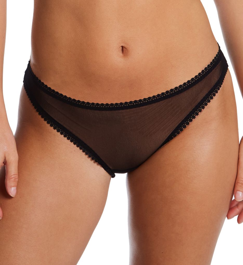 Gossamer Mesh String Bikini Underwear - Black – On Gossamer