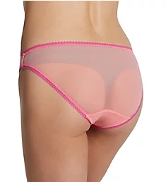 Gossamer Mesh Hip Bikini Panty - 3 Pack Watermelon/Sunset Rose S
