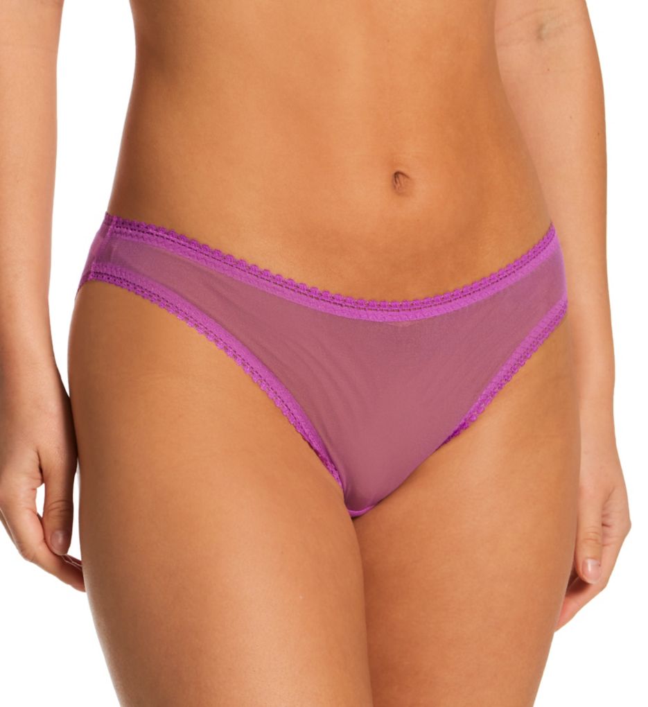 Gossamer Mesh Hip G Thong Underwear - Tropical Peach