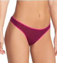 Gossamer Mesh Hip-G Thong Beetroot L/XL