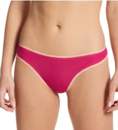 Gossamer Mesh Hip-G Thong Fuschia Red M/L