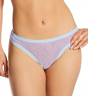Gossamer Mesh Hip-G Thong Orchid Bloom XS/S