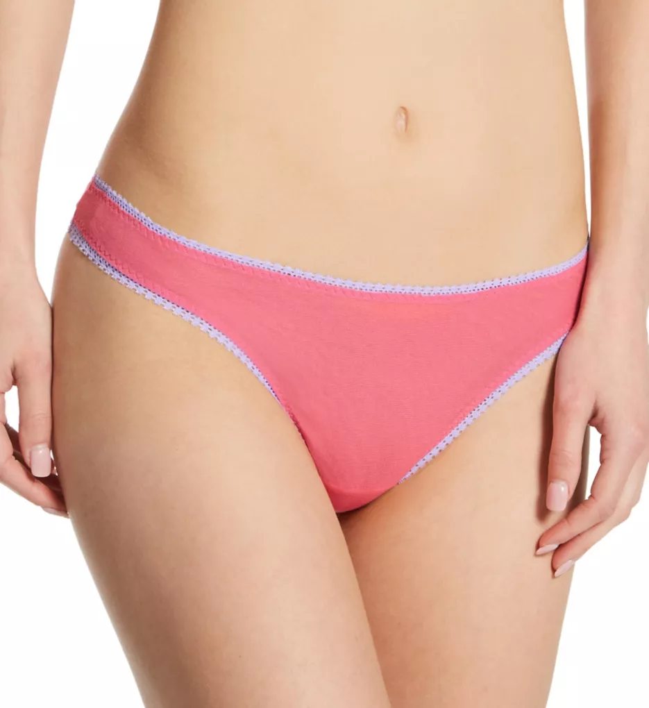 Gossamer Mesh Hip-G Thong Pink Lemonade XS/S