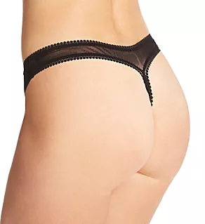 Gossamer Mesh Hip-G Thong Black S/M