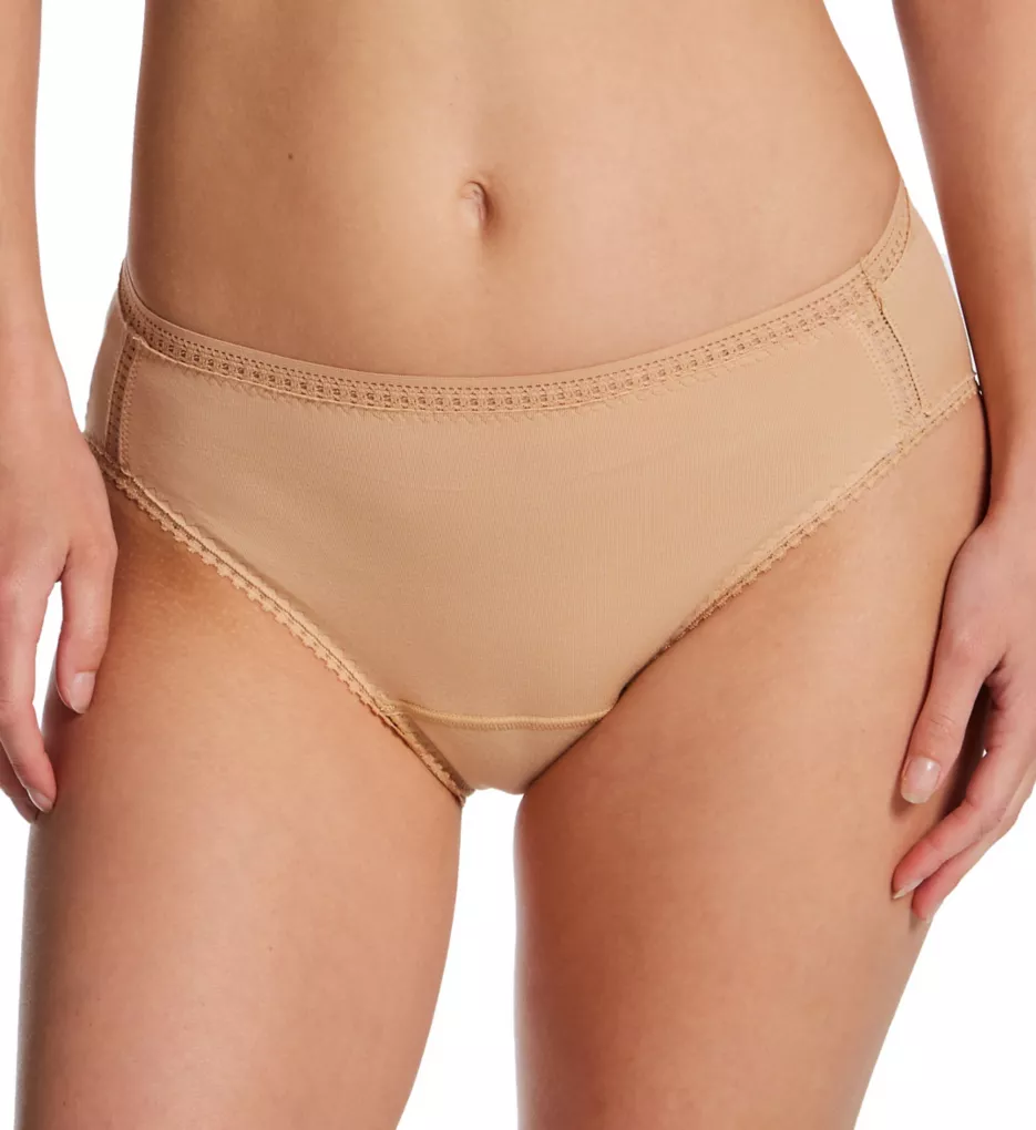 Cabana Cotton Leakproof Hi Cut Brief Panty Champagne S