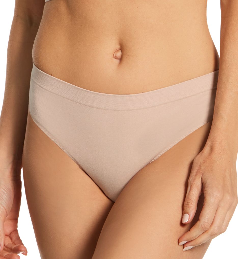 OnGossamer Women's Cabana Cotton Thong Panty in Beige | Size Large | HerRoom.com