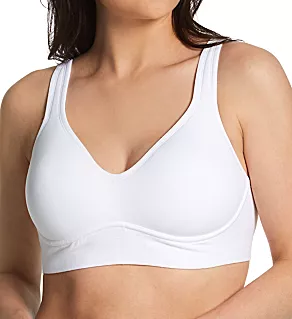 Cabana Cotton Built Up Wirefree Bra White S