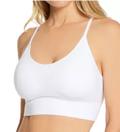 Cabana Cotton Seamless Crop Cami Bralette White S