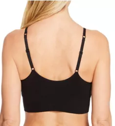 Cabana Cotton Seamless Crop Cami Bralette Black S