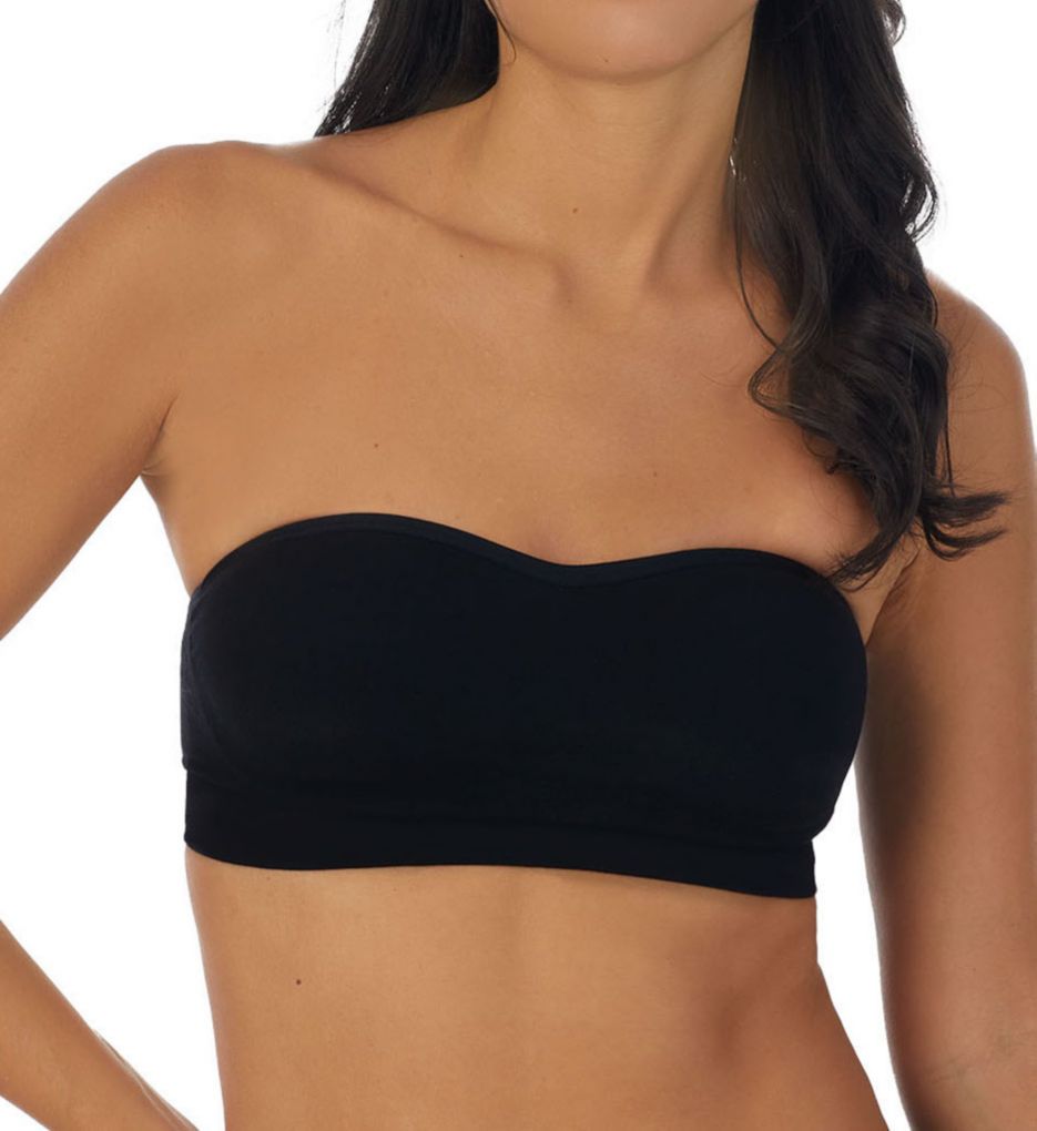 OnGossamer Women's Cabana Cotton Strapless Bandeau Bra in Black | Size Small | HerRoom.com